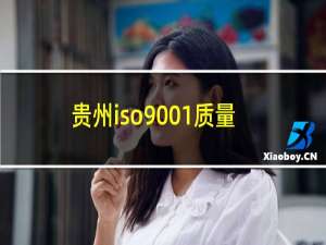 贵州iso9001质量体系认证