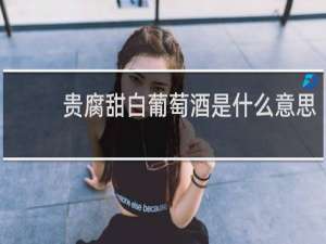 贵腐甜白葡萄酒是什么意思