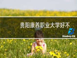 贵阳康养职业大学好不好 最新排名第几 2025全国第29位(校友会版)