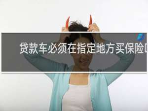 贷款车必须在指定地方买保险吗