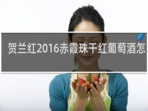贺兰红2016赤霞珠干红葡萄酒怎么样