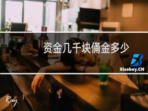 资金几千块俑金多少