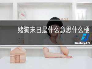 赌狗末日是什么意思什么梗