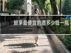 赖茅最便宜的酒多少钱一瓶