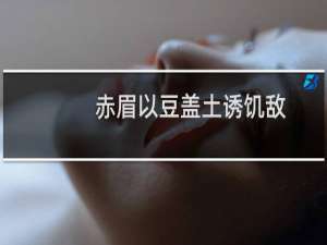 赤眉以豆盖土诱饥敌