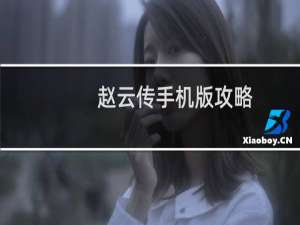 赵云传手机版攻略