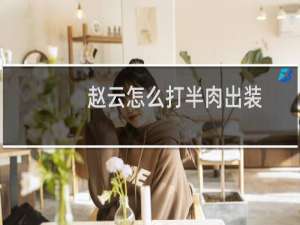 赵云怎么打半肉出装