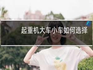 起重机大车小车如何选择