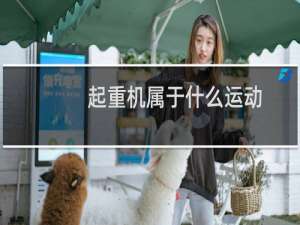 起重机属于什么运动