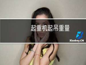 起重机起吊重量