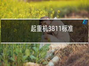 起重机3811标准