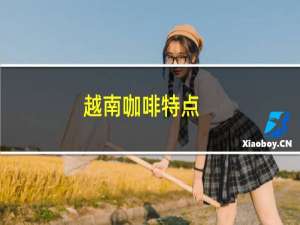 越南咖啡特点