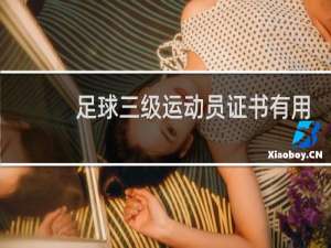 足球三级运动员证书有用吗