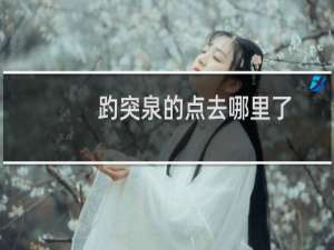 趵突泉的点去哪里了