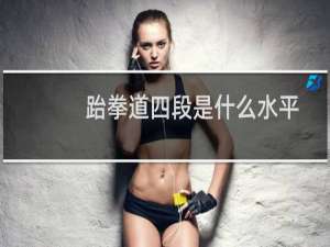跆拳道四段是什么水平