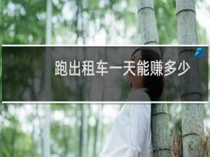 跑出租车一天能赚多少