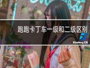 跑跑卡丁车一级和二级区别