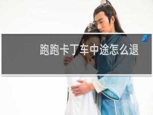 跑跑卡丁车中途怎么退