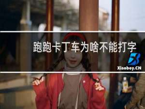 跑跑卡丁车为啥不能打字