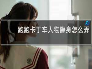 跑跑卡丁车人物隐身怎么弄