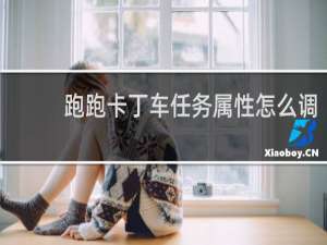 跑跑卡丁车任务属性怎么调