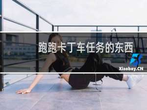 跑跑卡丁车任务的东西