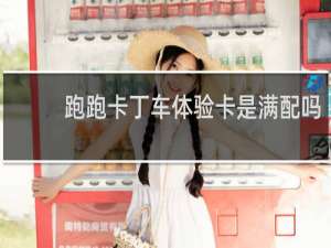 跑跑卡丁车体验卡是满配吗