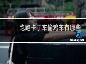 跑跑卡丁车偷鸡车有哪些