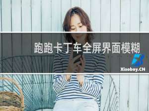 跑跑卡丁车全屏界面模糊