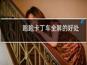 跑跑卡丁车全屏的好处