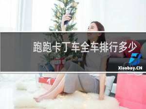 跑跑卡丁车全车排行多少