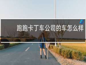 跑跑卡丁车公司的车怎么样