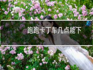 跑跑卡丁车几点能下