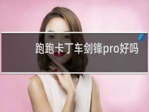 跑跑卡丁车剑锋pro好吗