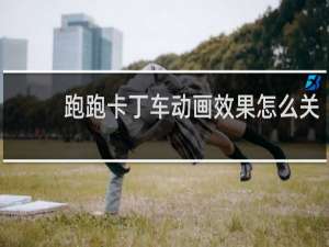 跑跑卡丁车动画效果怎么关