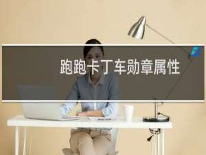 跑跑卡丁车勋章属性