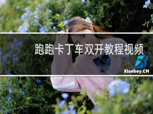 跑跑卡丁车双开教程视频