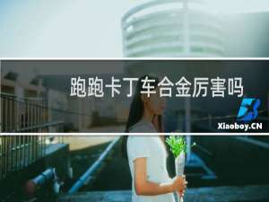 跑跑卡丁车合金厉害吗