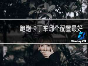 跑跑卡丁车哪个配置最好