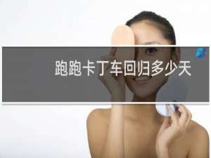 跑跑卡丁车回归多少天