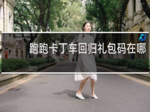 跑跑卡丁车回归礼包码在哪