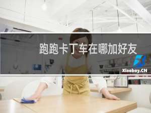 跑跑卡丁车在哪加好友