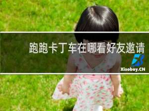 跑跑卡丁车在哪看好友邀请