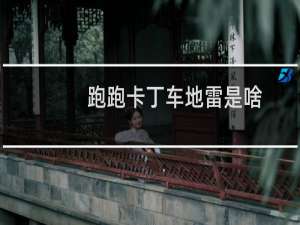 跑跑卡丁车地雷是啥
