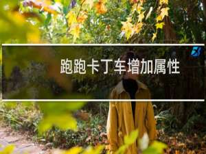 跑跑卡丁车增加属性