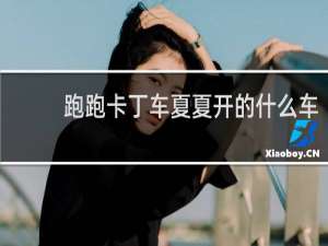 跑跑卡丁车夏夏开的什么车