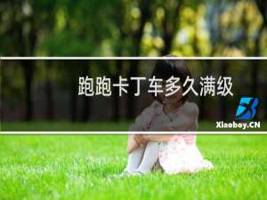 跑跑卡丁车多久满级