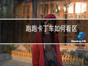 跑跑卡丁车如何看区
