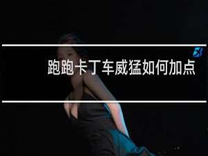 跑跑卡丁车威猛如何加点