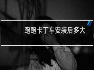 跑跑卡丁车安装后多大